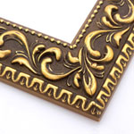Ornate gold picture frame with classic style