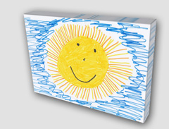 Turn your child's artwork into long-lasting wall decor with canvas prints 