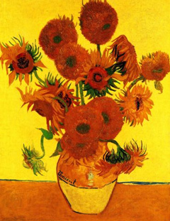 Vincent Van Gogh Still Life Vase with Fifteen Sunflowers