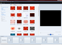 A screenshot of Windows Movie Maker video editor