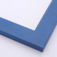 modern bold royal blue 1-3/4 inch face picture frame matte finish