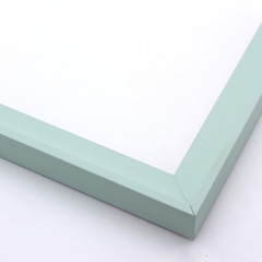 pastel light mint blue green scoop picture frame 1 inch face
