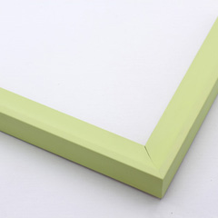 pastel light lime green scoop picture frame 1 inch face