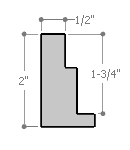 This stair step floating canvas frame has a matte black finish. The canvas will hover neatly, resting on the lowest, flat edge.  

Give an authentic, fine art display to your favourite canvas Giclée print or acrylic painting. This canvas floater is ideal for medium to extra large canvases on thick (1.5 " deep) stretcher bars.

*Note: These solid wood, custom canvas floaters are for stretched canvas prints and paintings, and raised wood panels. Wood type: Jelutong