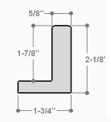 This simple, L-shape canvas floater frame features a .625 " face and deep, 1.825 " rabbet, finished with a classic matte white.

Display your favourite gallery wrapped Giclée print or painting with authentic, fine art style. Ideal for floater framing large and extra large, thick (1.5 " deep) stretched canvases.

*Note: These solid wood, custom canvas floaters are for stretched canvas prints and paintings, and raised wood panels.